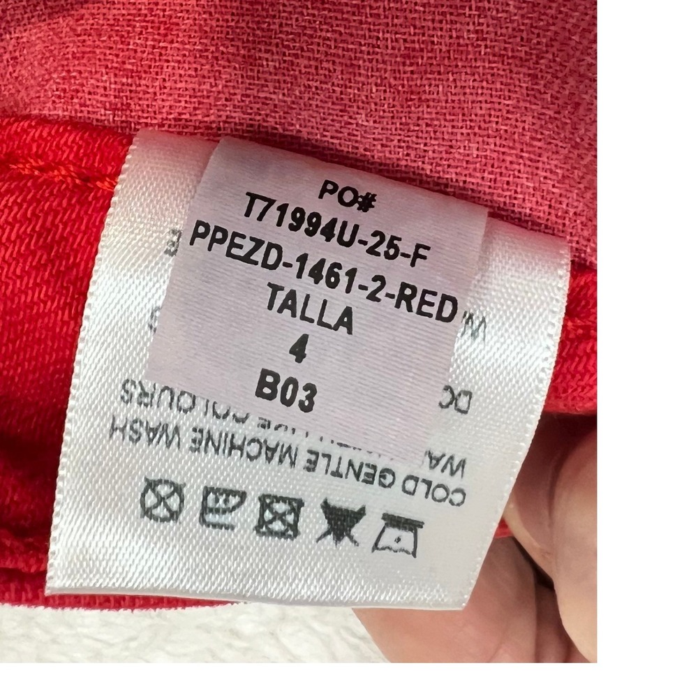 Princess Polly NWT Denver Denim Jeans Red High Rise Wide Leg US - Picture 12 of 14